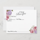 特殊レシピ牡丹あじさいベビーのブレスカード 出欠カード (正面)