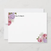 特殊レシピ牡丹あじさいベビーのブレスカード 出欠カード (裏面)