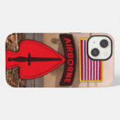 特殊作戦部隊 USASOC退役軍人 パッチ iPhoneケース (裏面横)