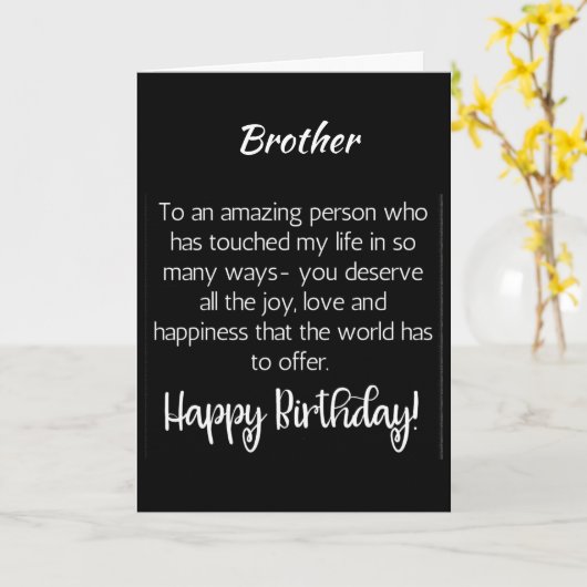 特殊兄弟用誕生日 カード (黄色い花)