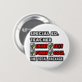 特殊先生...パッケージの合計 缶バッジ (正面&裏面)