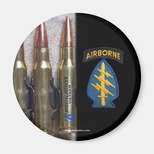 特殊力グリーンベリーパッチvietnam magnet マグネット (正面)