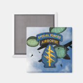 特殊力グリーンベレー退役軍人磁石 マグネット (正面/裏面)