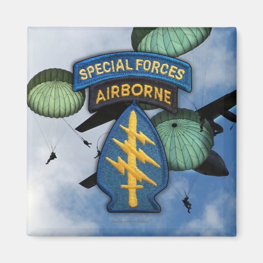 特殊力グリーンベレー退役軍人磁石 マグネット (正面)