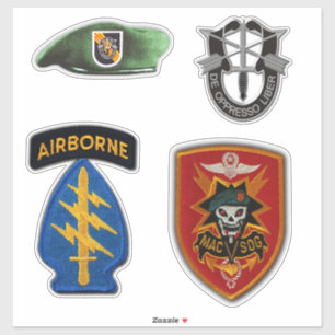 特殊力MACVSOG SOGグリーンベレーツコンター シール
