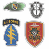 特殊力MACVSOG SOGグリーンベレーツコンター シール (正面)