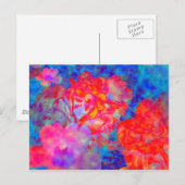 特殊効果ポストカード付きバラ ポストカード (正面/裏面)