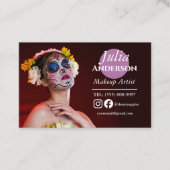 特殊効果衣装メイクアップアーティストMUA写真 名刺 (正面)
