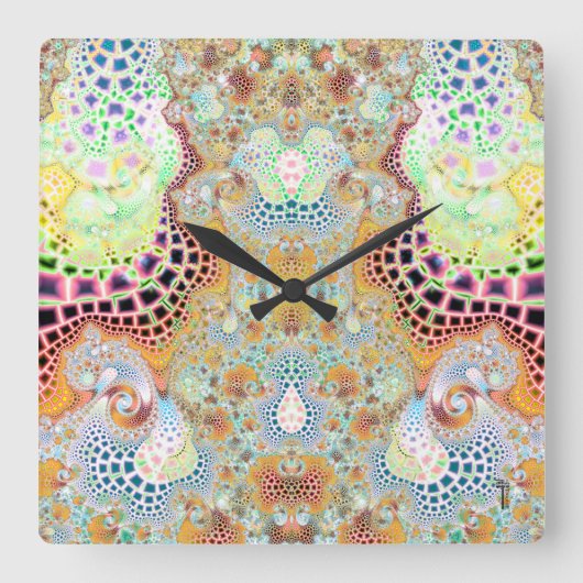 特殊化されたDreamtimeの変化3の柱時計 スクエア壁時計 (正面)