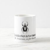 特殊化は昆虫のマグのためです コーヒーマグカップ (中央)