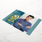 特殊卒業フォイル招待状イーグル追加フォト 箔招待状 (回転した状態)