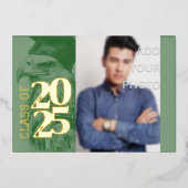 特殊卒業フォイル招待状イーグル追加フォト 箔招待状 (正面)