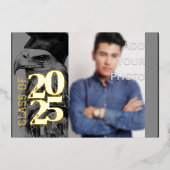 特殊卒業フォイル招待状イーグル追加フォト 箔招待状 (正面)