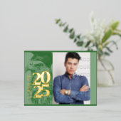 特殊卒業箔招待状葉書 箔招待状ポストカード (立ち正面)