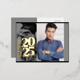 特殊卒業箔招待状葉書 箔招待状ポストカード