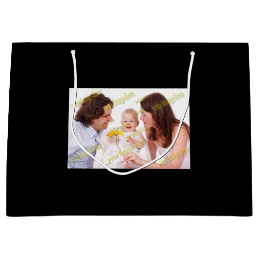 特殊📸家族写真アメージング大型抱き枕 ラージペーパーバッグ (正面)