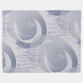 特殊抽象芸術デコ図形パターン1 フリースブランケット (正面(横))