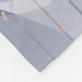 特殊抽象芸術デコ図形パターン1 フリースブランケット (角)