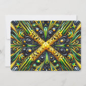 特殊招待状とジャマイカデザイン 招待状 (裏面)