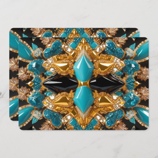 特殊招待状とバハマデザイン 招待状 (正面/裏面)