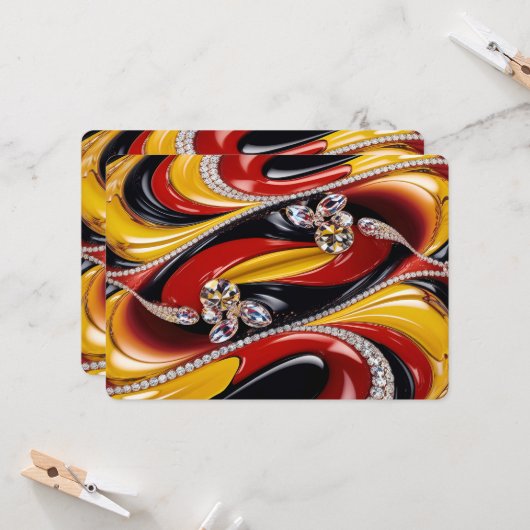 特殊招待状とベルギーデザイン 招待状 (正面/裏面インサイチュ)