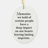 特殊指紋記念パーソナライズされたオーナメント セラミックオーナメント (裏面)