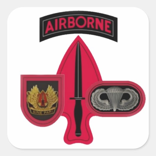 特殊操作コマンドのシール スクエアシール (正面)