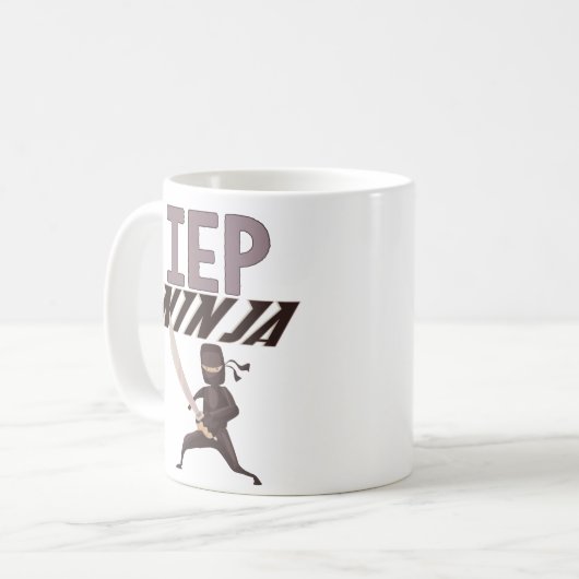 特殊教育の先生のおもしろいな忍者のコーヒー・マグ コーヒーマグカップ (正面左)