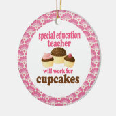 特殊教育の先生のギフトのオーナメント セラミックオーナメント (左)