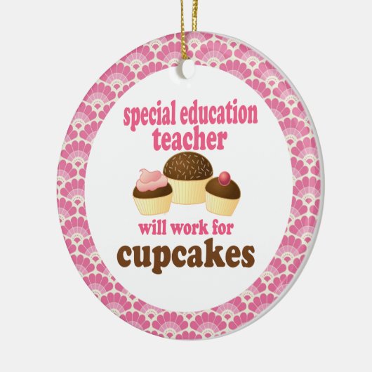 特殊教育の先生のギフトのオーナメント セラミックオーナメント (左)