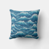 特殊日本のスタイル波枕 クッション (裏面)