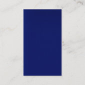 特殊独占的ダークブルー白ユニーク 名刺 (裏面)