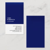 特殊独占的ダークブルー白ユニーク 名刺 (正面/裏面)