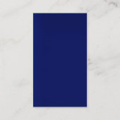 特殊独占的ダークブルー白ユニーク 名刺 (裏面)