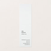 特殊独占的ブラック&ホワイトモダンユニーク 名刺 (外部フラット)