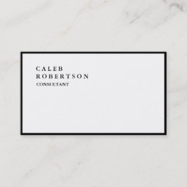 特殊独占的プレーン黒縁ど白トレンディー 名刺