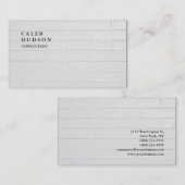 特殊独占的ライトグレーウォールプレーントレンディー 名刺 (正面/裏面)