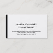 特殊白黒フィットネストレーナートレンディー 名刺 (裏面)