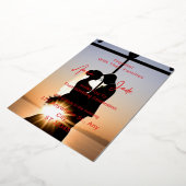 特殊箔の招待状 箔招待状 (回転した状態)