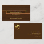 特殊箱木目テクスチャ建築ハンドマン 名刺 (正面/裏面)