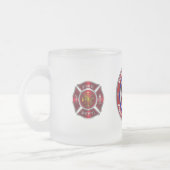 特殊設計記念消防局 フロストグラスマグカップ (左)