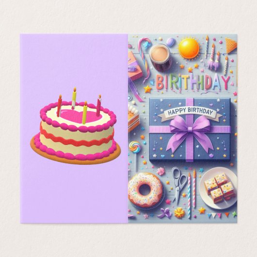 特殊誕生日カード (外部フラット)