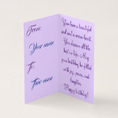 特殊誕生日カード (内部)