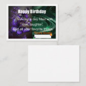 特殊誕生日カード2 ノートカード (正面/裏面)