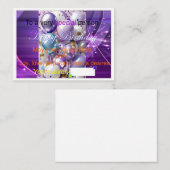 特殊誕生日カード ノートカード (正面/裏面)