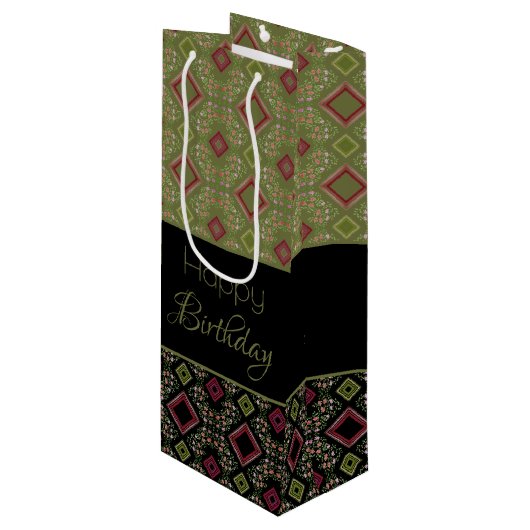 特殊誕生日モダンワイン抱き枕 ワインギフトバッグ (正面アングル)