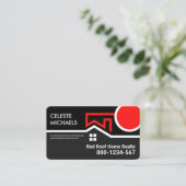 特殊赤屋上サンリアルティ縁どー 名刺 (スタンド正面)