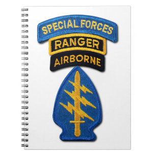 特殊部隊のグループの緑色のベレー帽SF SOF SFG SOC ノートブック