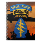 特殊部隊のグループの緑色のベレー帽SF SOF SFG SOC ノートブック (正面)