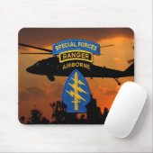 特殊部隊のグループの緑色のベレー帽SF SOF SFG SOC マウスパッド (マウス)
